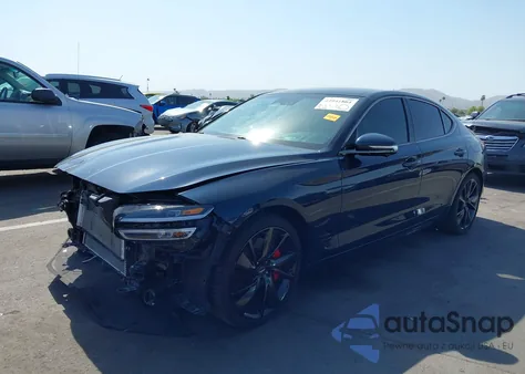 2022 Genesis G70 3.3T Rwd z USA, uszkodzony, nr VIN KMTG54TE4NU099048